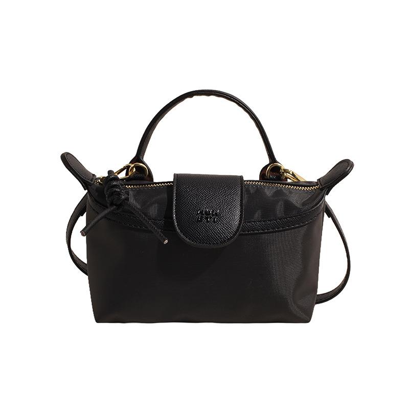 2025 spring new portable casual versatile shoulder messenger Longxiang bag change solid color outdoor bag