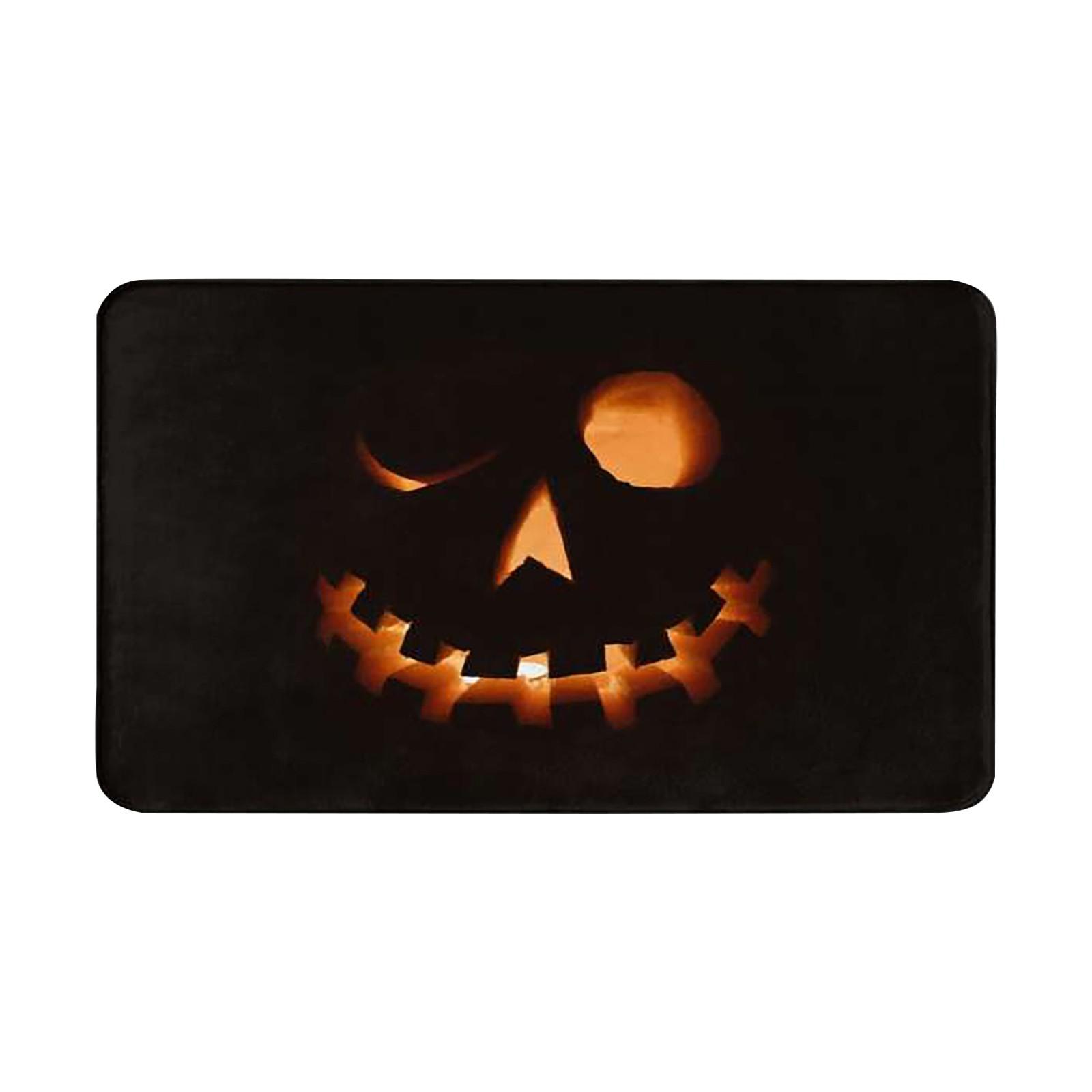 

Коврики для Хэллоуина Праздничное украшение Коврики для крыльца Коврики для ванной комнаты Водопоглощающие и грязеотталкивающие коврики One Size