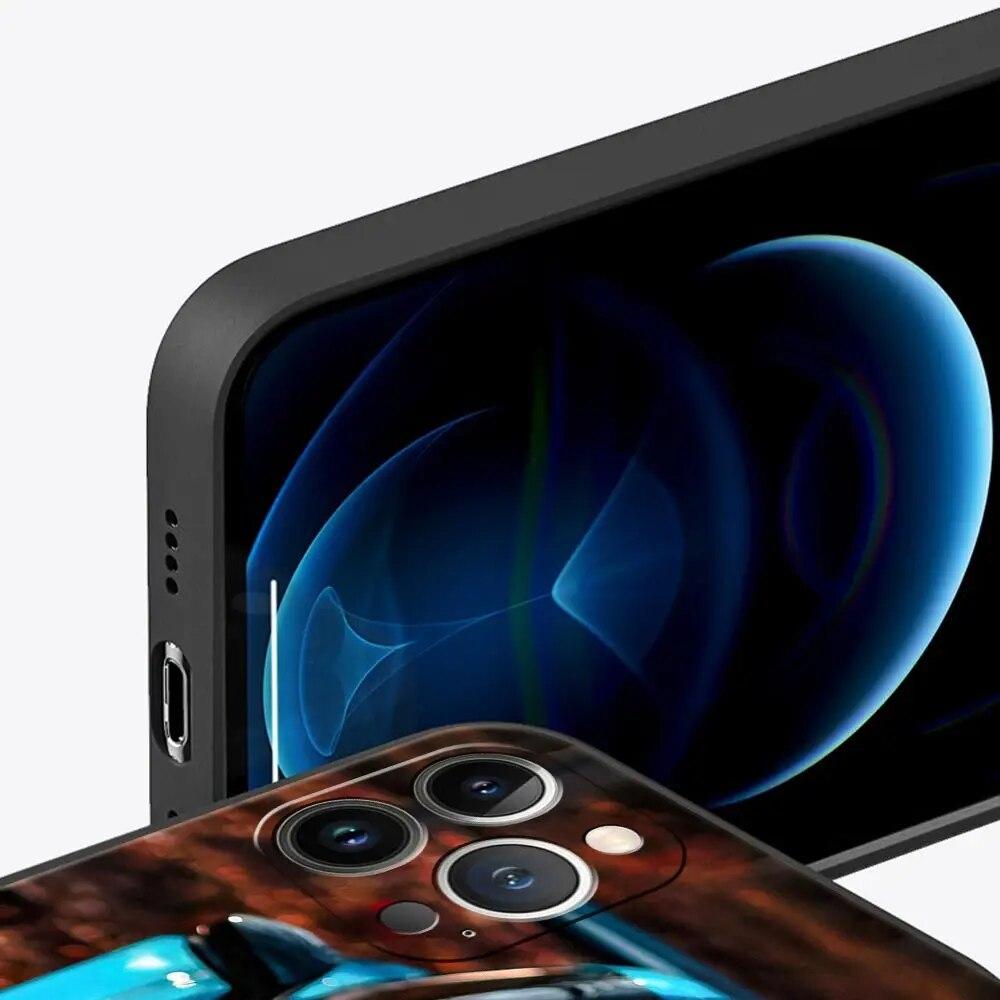 Animație de modă telefon moale minunat pentru Iphone 12 Mini 6 Max Plus 8 7 Pro 11 6s XS 14 X XR 13 Husă dreaptă din silicon din silicon moale TPU