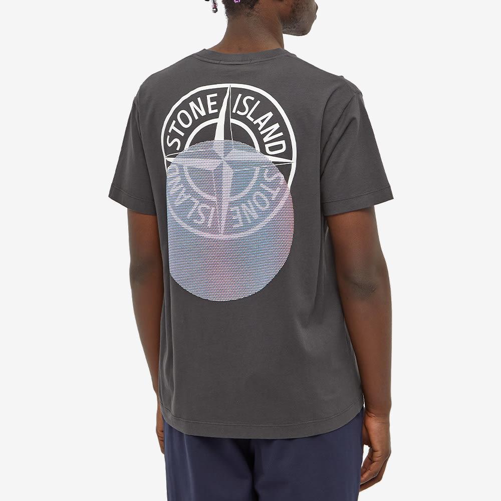 Stone Island Ss22 Logo Print Crew Neck Short Sleeve T-Shirt Men Tops Charcoal 76152NS94-V0065