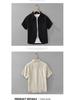 Men's Summer Japanese Style Ramie Short Sleeve Shirt - Casual, Loose, Fashionable, Versatile Top