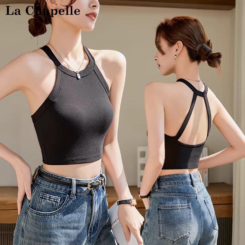 Women s Padded Halter Neck Crop Top XL