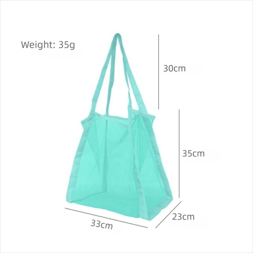 Sandproof Mesh Beach Bag Foldable Shoulder Storage Bag New Toiletry Bag Swimming