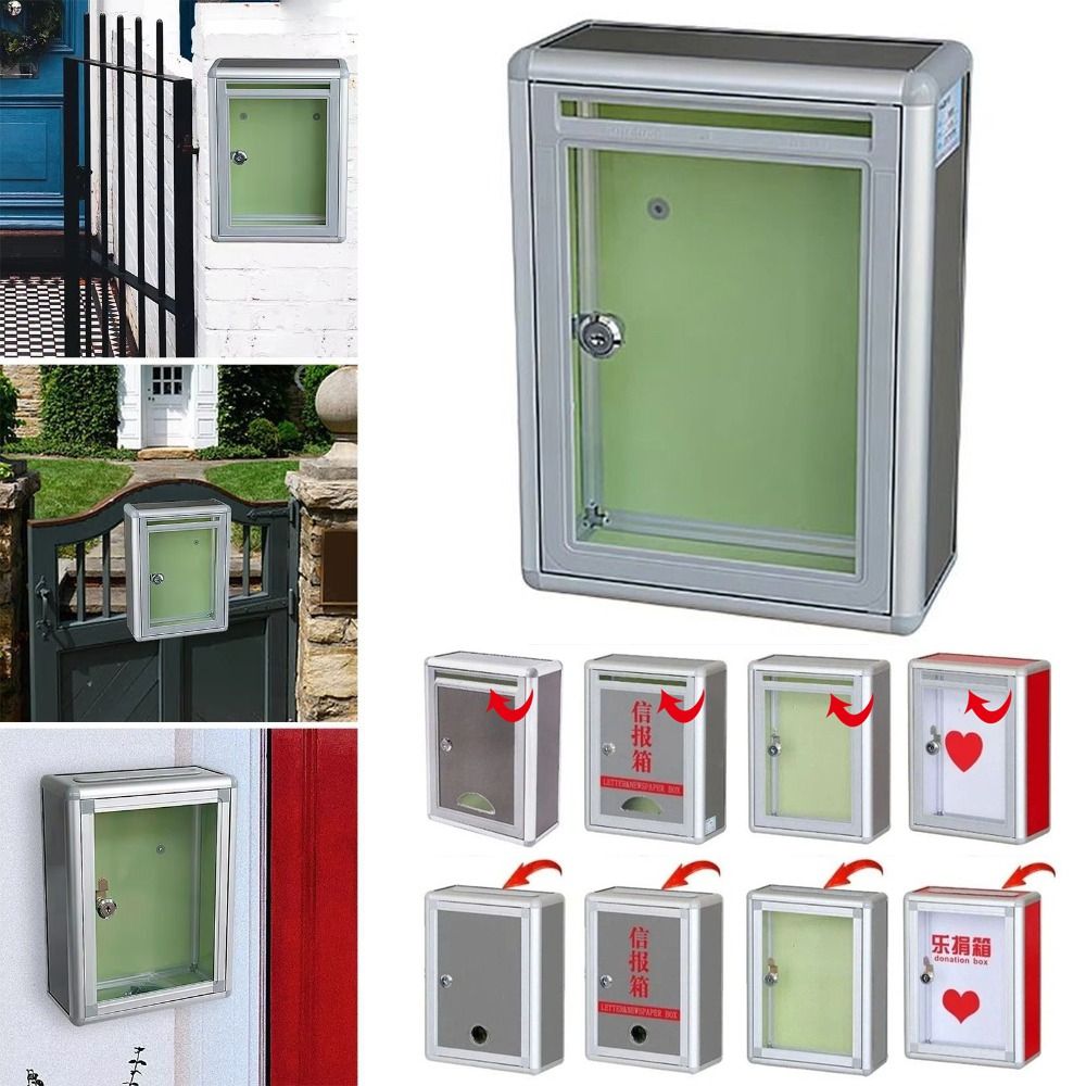Secure Locking Ballot Box Wall Mounted Complaint Box Collection Box Express Inbox Business