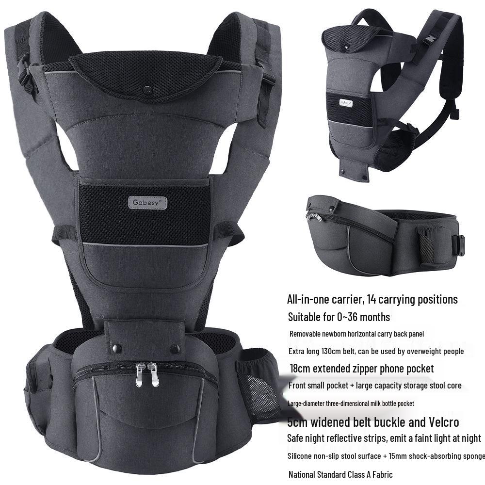 Premium Cross-Border Baby Carrier Waist Stool for Newborns - Horizontal & Front-Facing, Multifunctional Design