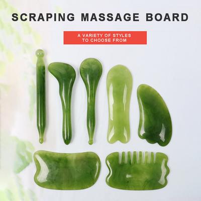 7PCS Gua Sha Scraping Massage Tools Set Guasha Board for Face Neck Eyes