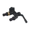1Pcs Outdoor Garden Black Water Faucet Black Brass Garden Hose Faucet Antifreeze Faucet Double Outlet Single Export Tap Faucet