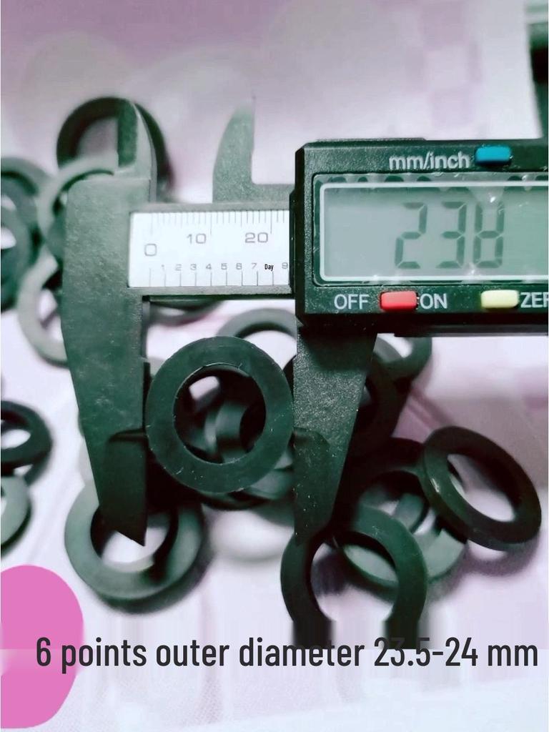 1/6 Inch Nitrile Rubber Sealing Ring for Water Meter, Heater, Pipe, or Shower Hose Gasket.