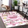 1pc Hello Kitty Cute Cartoon Pattern Office Desk Mat Under Chair Rug Gift Universal Decorative Floor Carpet for Room Bedroom Living Room Kit