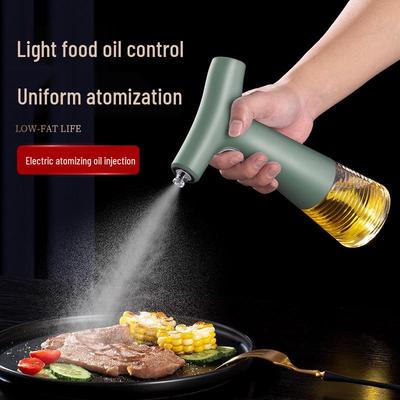 Spruzzatore d'Olio Elettrico per Cucina e Cottura all'Aperto - Flacone Spray Nebulizzatore per Olio d'Oliva, Friggitrice ad Aria, Barbecue