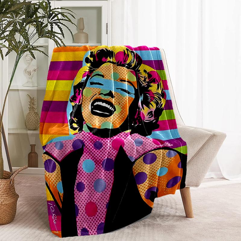 Singer Print Blanket - Soft & Comfortable, for Bedroom, Travel, Sofa, Home Decoration - Birthday Christmas Gift for Friend