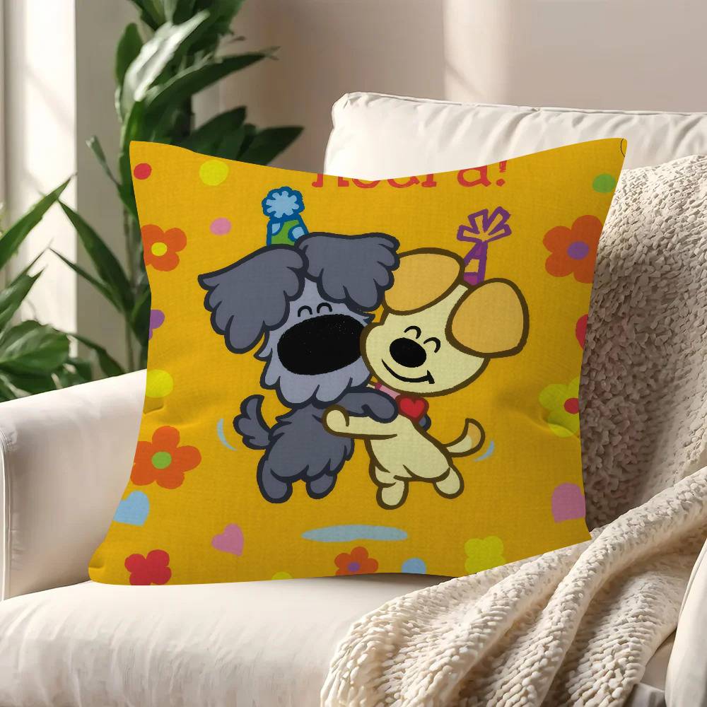 Anime Woezel En Pip Kussen Kussenhoes Kussensloop Woonkamer Bank Huisdecoratie Aangepast 45x45cm