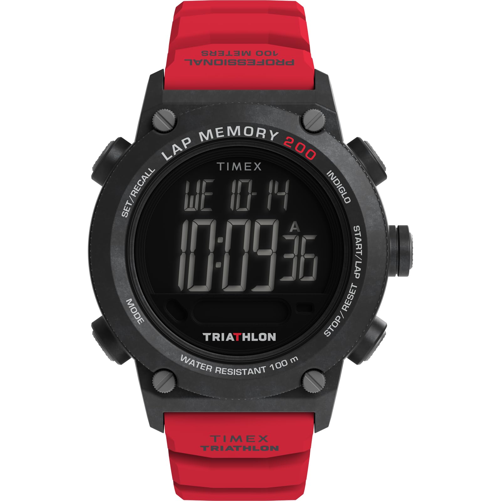 

Unisex Watch Timex Triathlon 200 Lap TW5M67000 Quartz 10 ATM Water Resistant Plastic Digital Dial Resin [TIMEX] [Used]