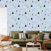 Foxes Wallpaper with Tipi Tents for Living Room and Bedroom 50x1000