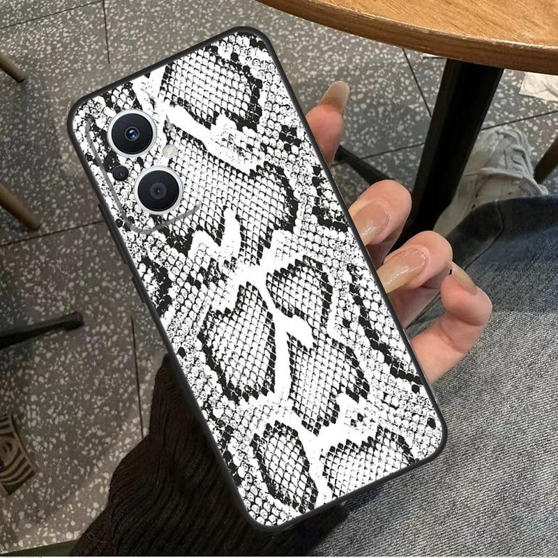 Snake Skin Print For OPPO Reno 7 8 Lite 8T 14F 13F 11F 12F 10 11 12 13 14 Pro OPPO Find X8 X5 X6 Pro Case
