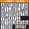 Hollow Interlocking Letter & Number Stencils for Kids' DIY Wall Painting & Graffiti