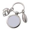 Sublimation Blank Keychain Metal Keyring Heat Transfer Keychain for Christmas