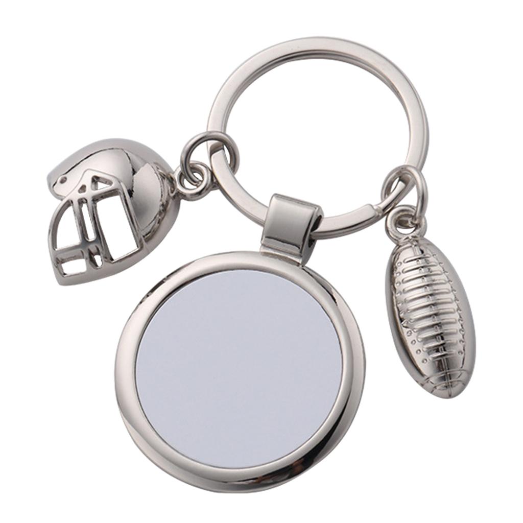 Sublimation Blank Keychain Metal Keyring Heat Transfer Keychain for Christmas
