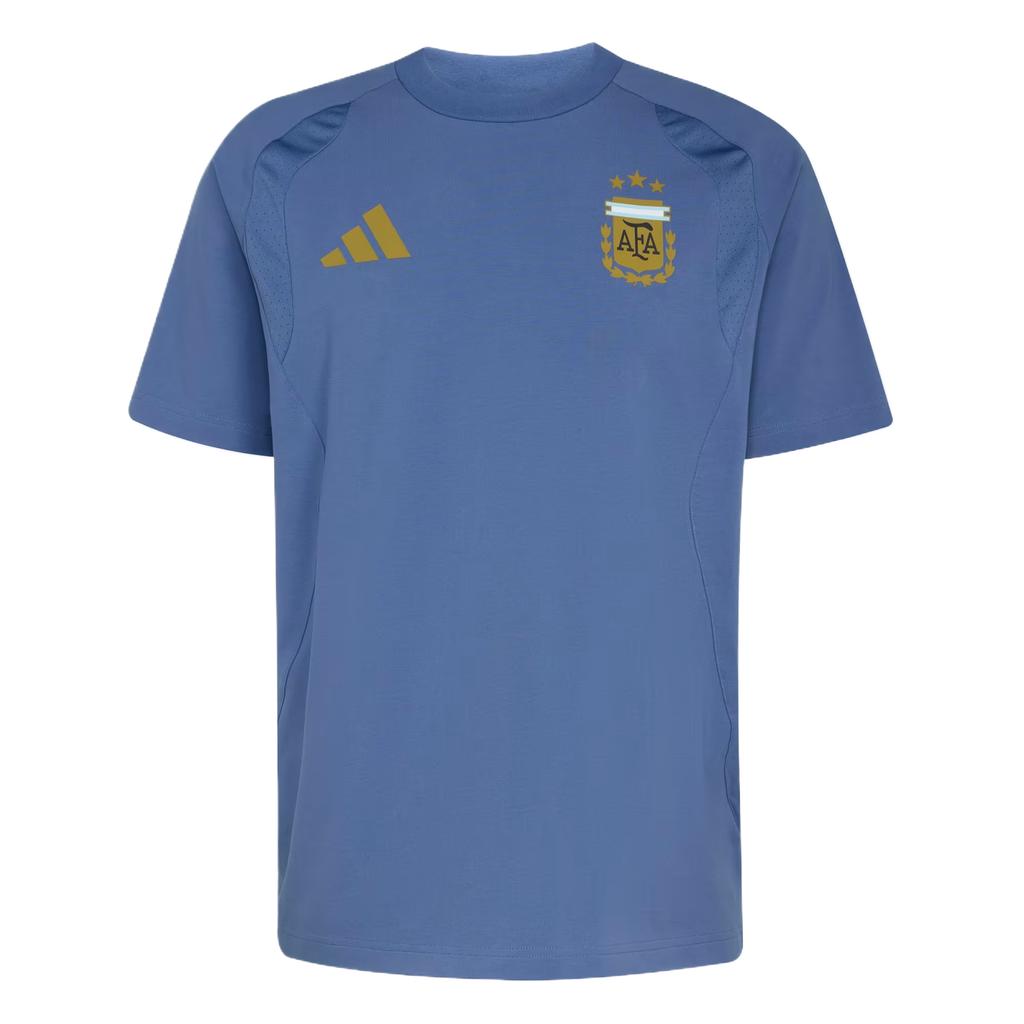 Adidas Argentina Tiro Travel Tee Round Neck Short Sleeve Comfortable Football Shirt Men Tops JZ6317