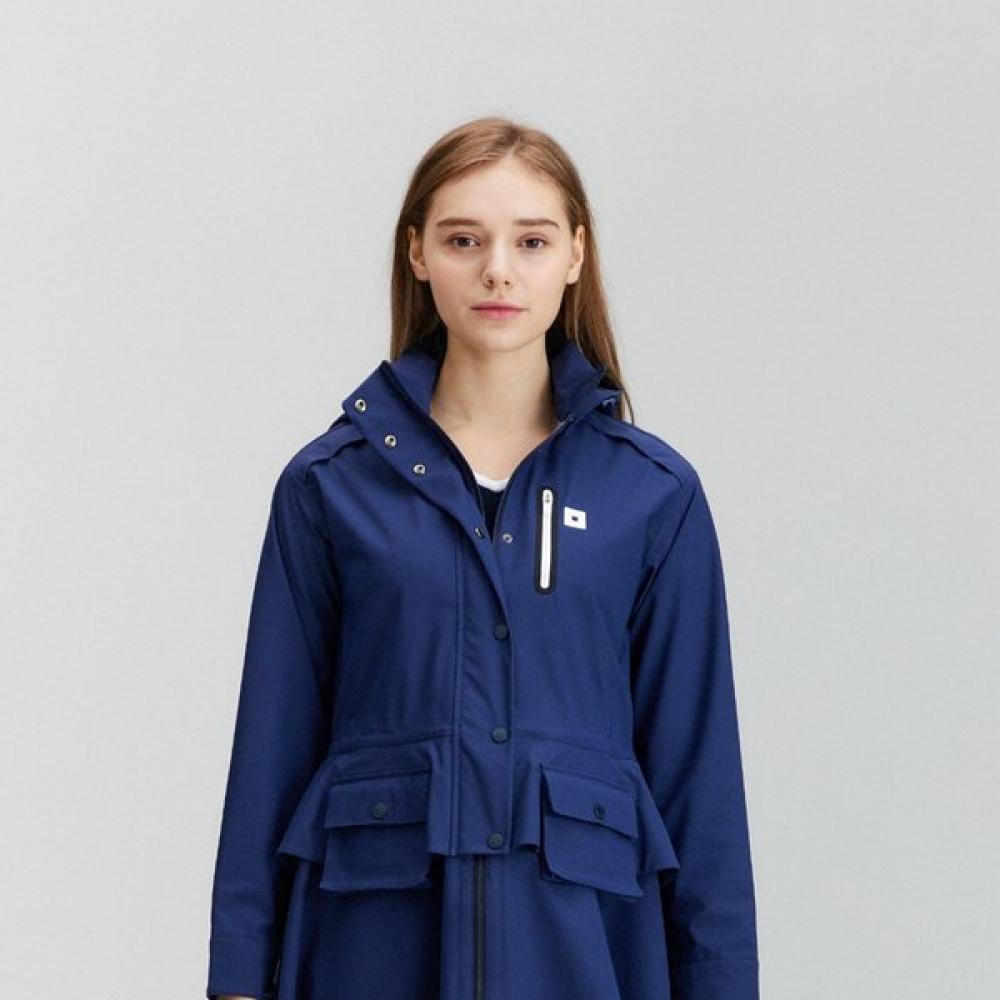 Onoff Women S Long Raincoat 3 Layer Of1803la Navy