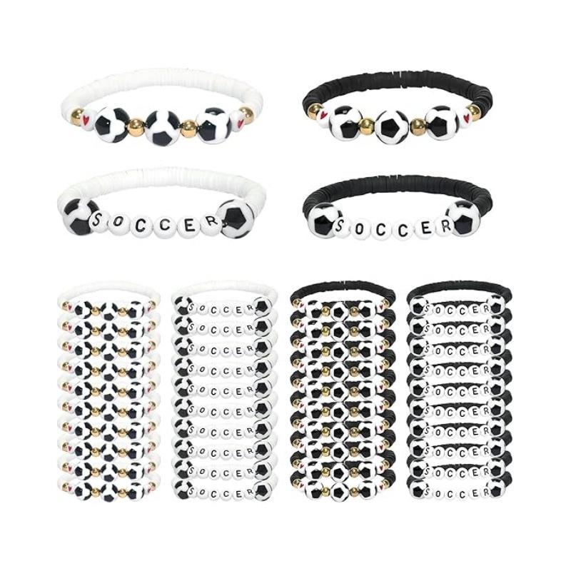 JYL TS Bracelet Sports Stackable  Letter Beads Fuels Passion & Achievement