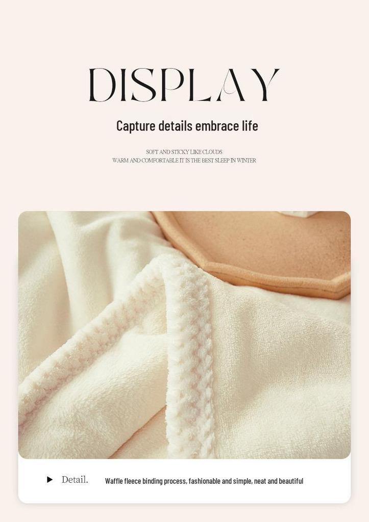 Solid Color Thickened Fleece Blanket – Cozy, Warm, and Perfect for Office Naps and Seasonal Gifts