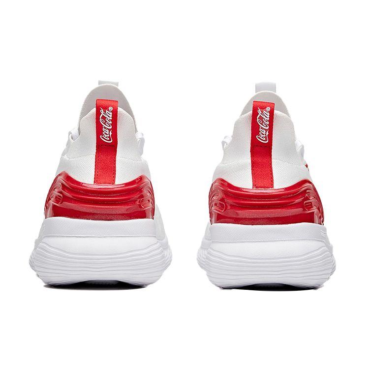 Coca-Cola X Anta Training Series Shock Absorption Non-Slip Durable Low-Top Training Shoes Men Sneaker White Red 112027712-1