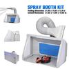 100-240V Spray Extractor Set Exhaust Filter LED Light Adjustable Switch Model Crafts Paint Kit Airbrush Spray Paint Booth Kit