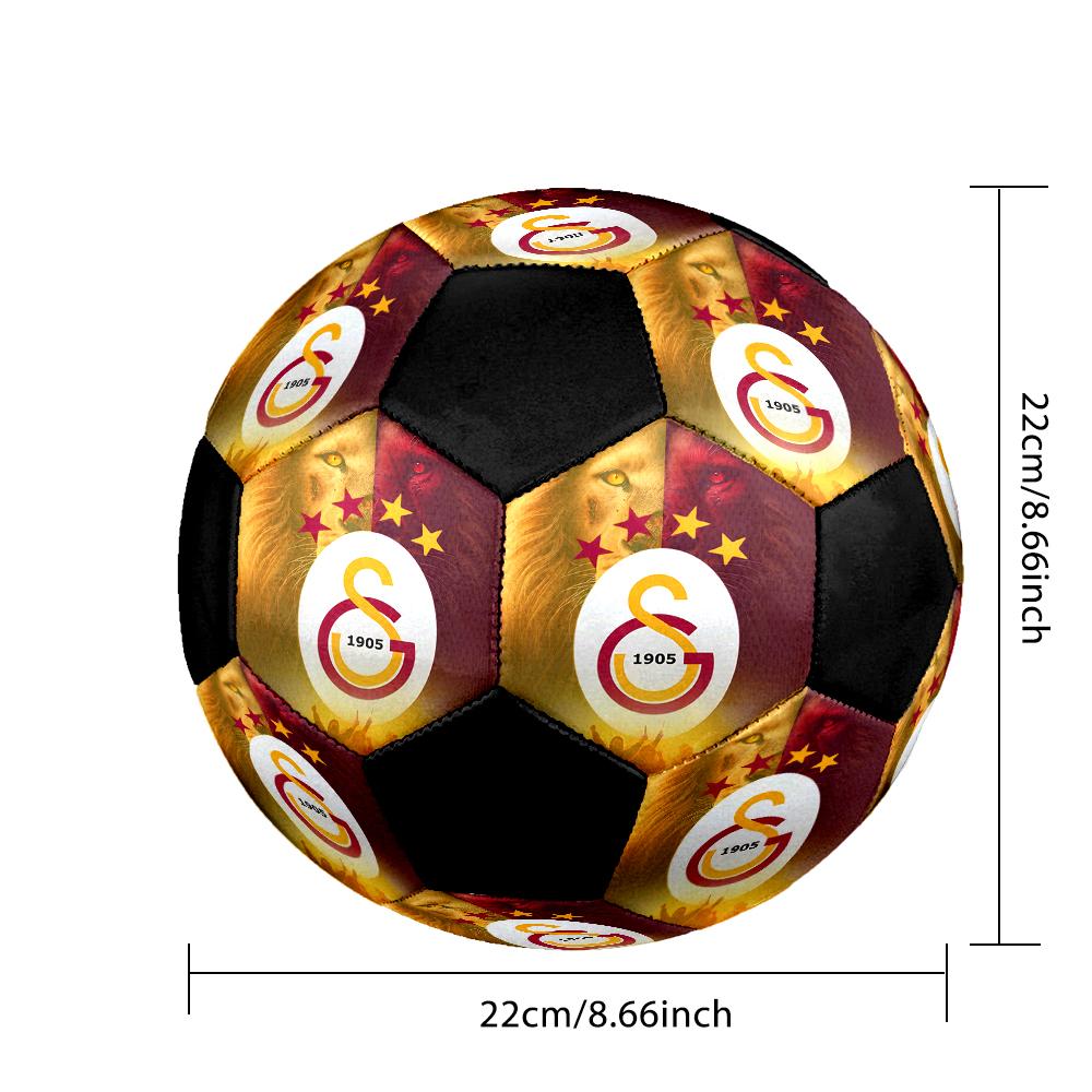 Galatasaray Indoor Soccer Ball Colorful Machine Stitched PVC Size 5 Team Training Competition Ready Durable High-Bounce Cool Sports Gift