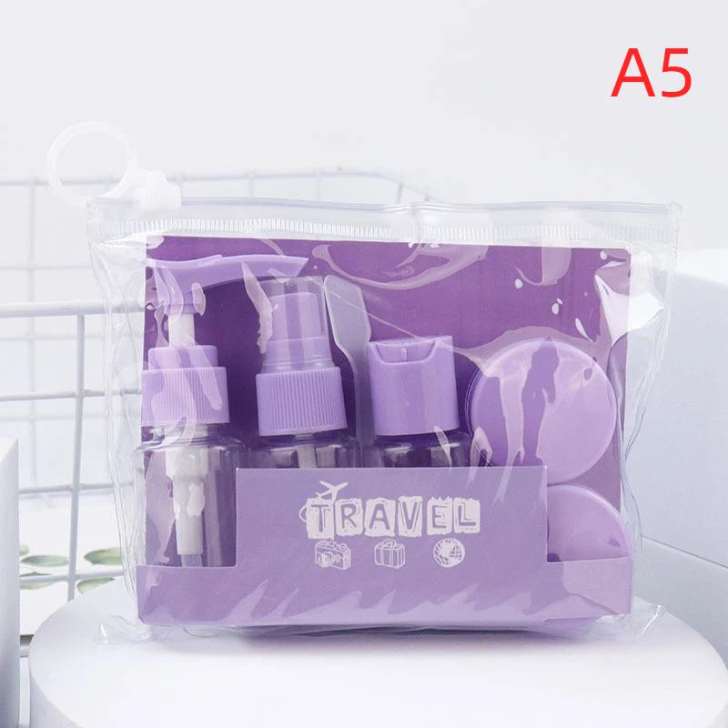 6Pcs Leak Proof Refillable Travel Bottle Set For Toiletries Travel Containers With Zipper Clear Toiletry Bag