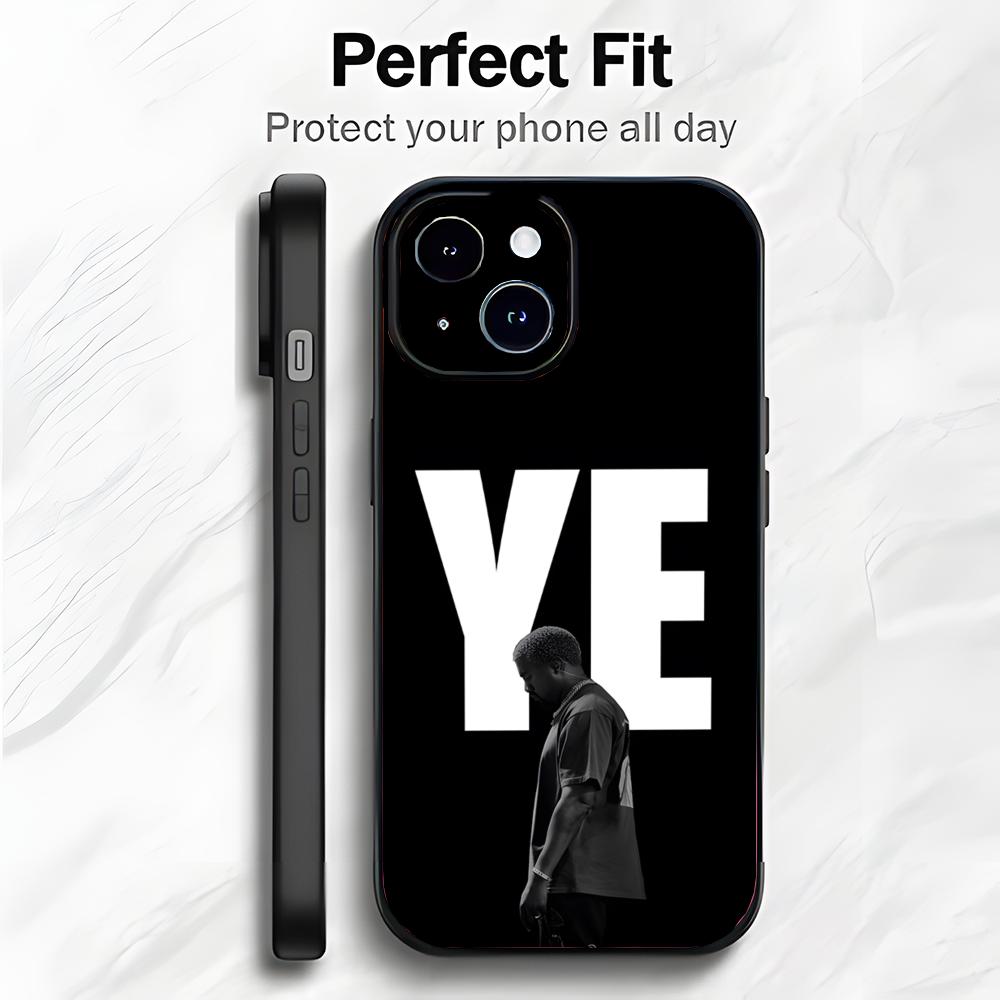 Bold Rap American Rapper K-Kanye West Phone Case Phone Case Soft Packaging Lightweight For iPhone17 16 15 14 13ProMax