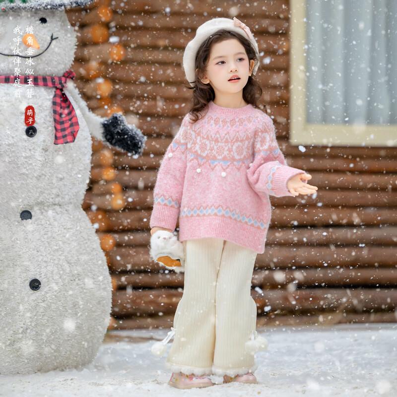 Стильная осенне-зимняя коллекция вязаных изделий для девочек 130