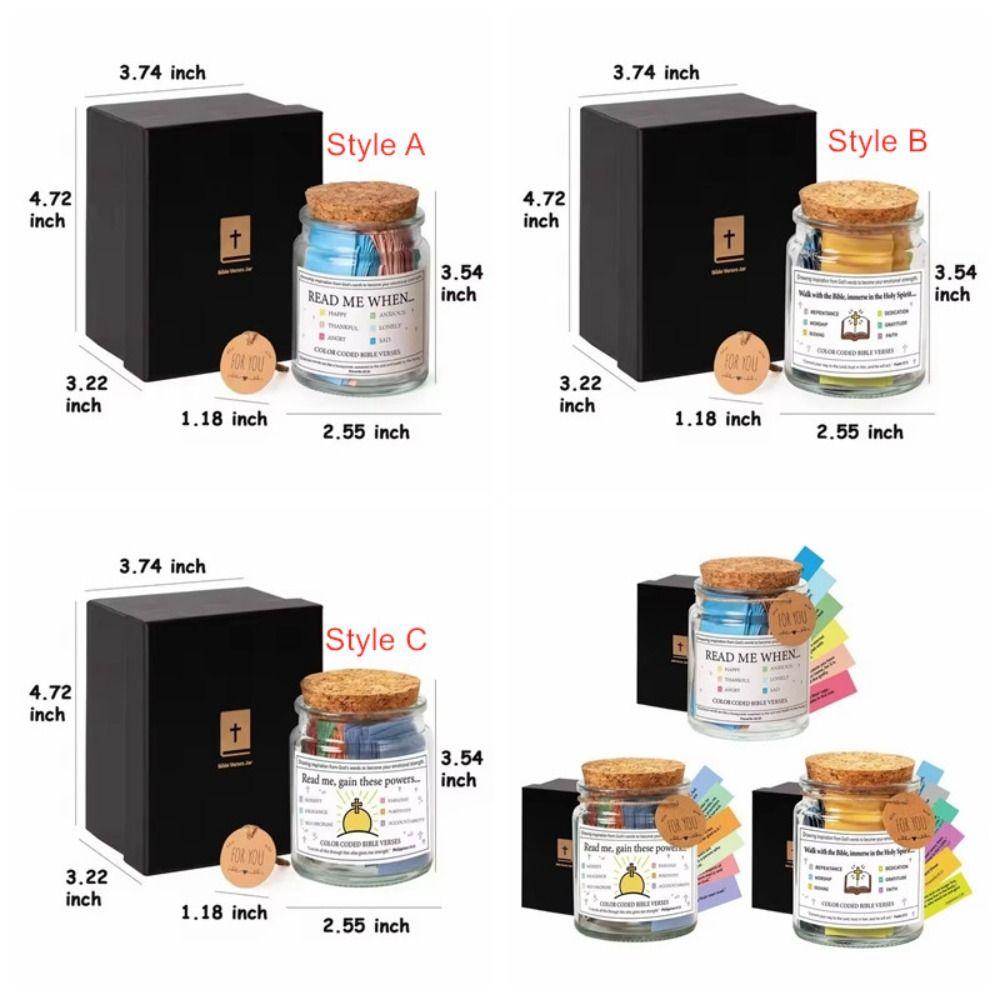 Emotions Feelings Christian Jar Cards Bible Notes Versatile Gratitude Jar  Spiritual Enhancement