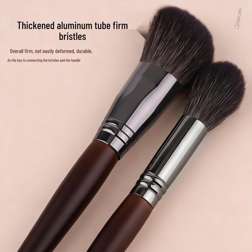 18-Piece Professional Makeup Brush Set with High-Grade Animal Hair