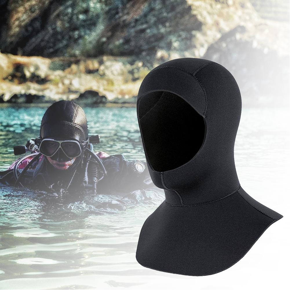 3mm Surfing Thermal Hood Quick Dry Neoprene Wetsuit Hood Snorkeling Cap UPF50+ for Swimming Diving Snorkeling
