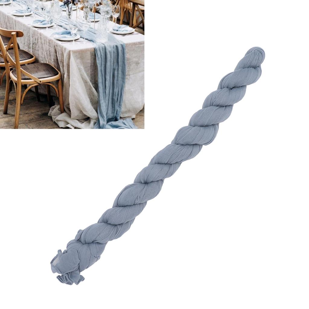 Cheese Cloth Table Runner 10ft Rustic Elegant Soft Romantic Gauze Table Runner for Wedding Birthday Party