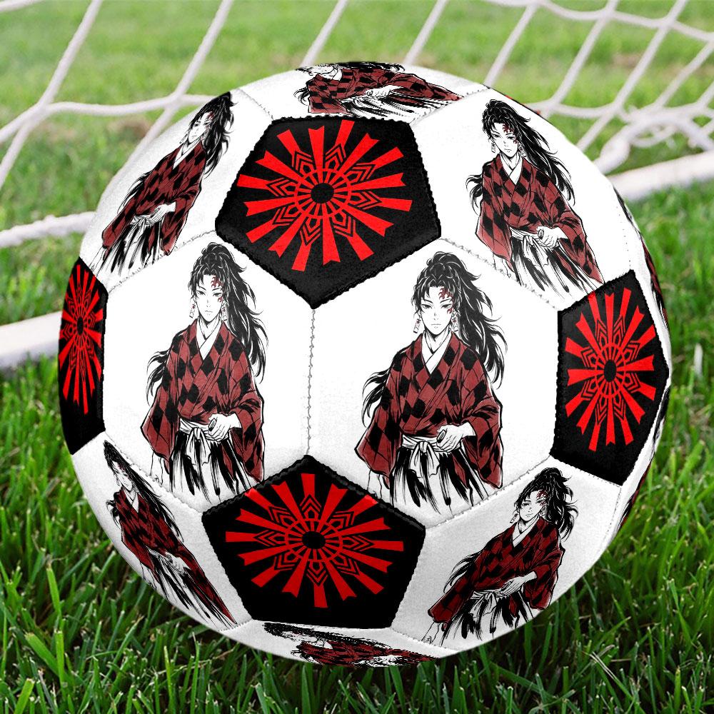 1pc Demon Slayer Kimetsu No Yaiba Soccer Ball Size 5 Indoor Soccer Ball Fashion Colorful Backyard Game - Great For Sports Fans Gift HE27
