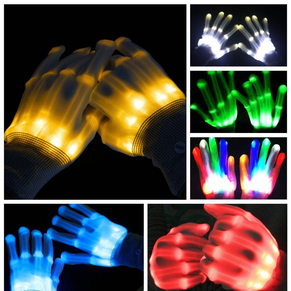 Glow Arcobaleno Light-up Gloves LED Luminous Gloves LED Gloves  Christmas Toys