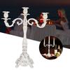 1pcs Zinc Alloy Candle Holder 3 Arm 3 Arm Candle Holder Retro Metal Candelabra  Home Decor