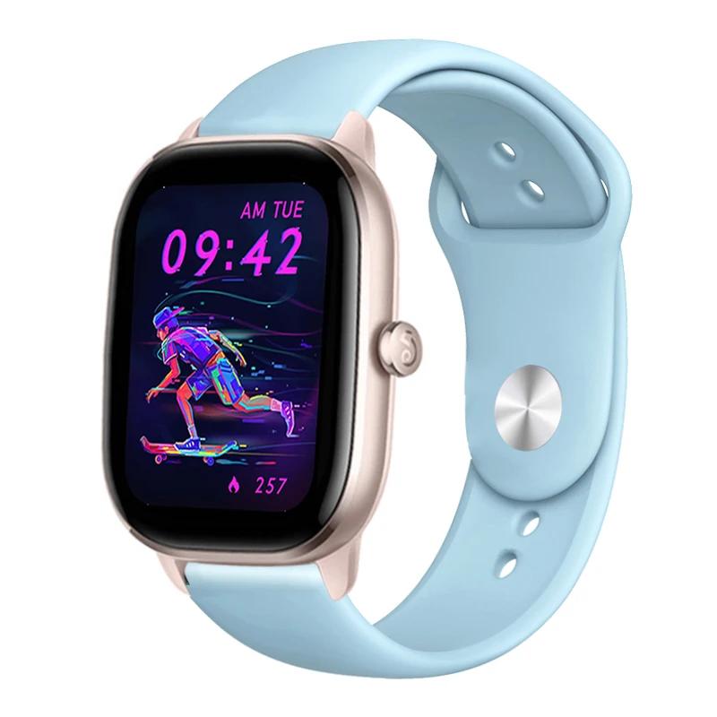 

20 мм 22 мм ремешок для часов Amazfit gts 4/3/2/gtr4 mini/Gtr/2e/Pro 47 мм спортивный силиконовый браслет браслет Amazfit Bip/U/3/Pro ремешок 20mm watch strap