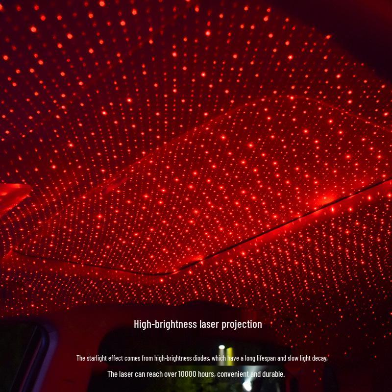 

Преміальний автомобільний USB проєктор зоряного неба - Міні атмосферне світло для салону