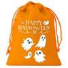 8/12Pcs 2025 New Halloween Gift Bags Children'S Trick-Or-Treat Candy Bags Pumpkin Bags Flannel Drawstring Candy Bags 10X12Cm