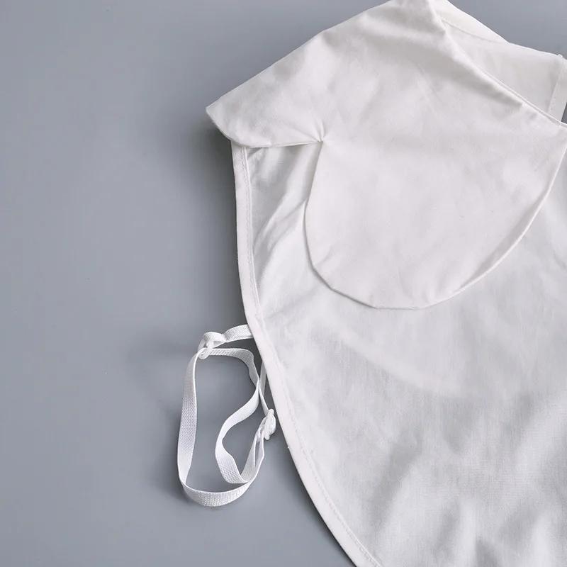 Women Sweet Doll Lapel Fake Collar Sweater Blouse Tops Shirt Detachable Collar Removable Half Shirt False Collar Decorative