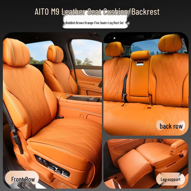 AITO M9 Nappa Leather Car Seat Cushion - Breathable, Ventilated, All-Season Cover