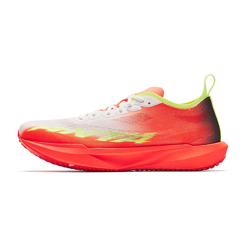 Anta Plastic Pioneer Speed Low Top Racing Running Shoes Mens White Orange Green 912625593-3 39