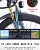Ebike AKEZ aluminum alloy electric bicycle 21 speed adult electric bicycle 29 inch 48v13AH lithium battery 1000W motor, unisex.