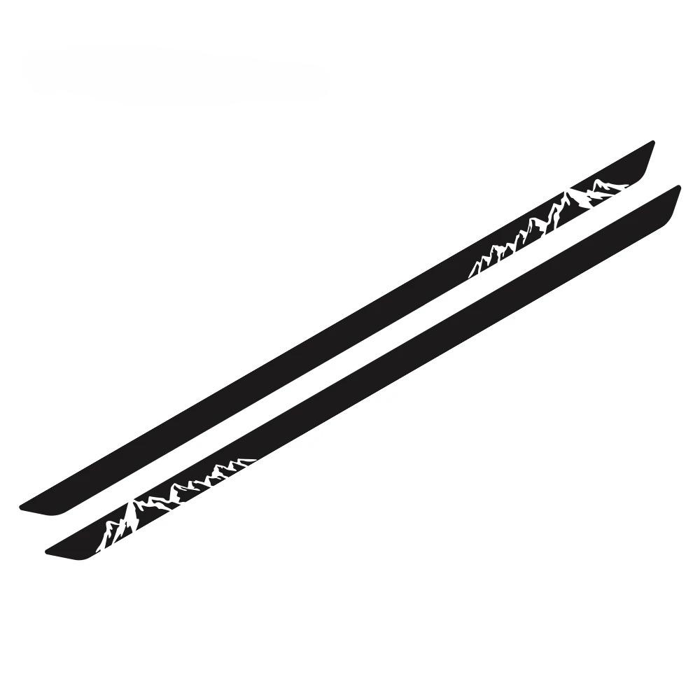Car Side Stripe Stickers For Fiat Ducato L3 L4 (2006-On) Camper Motorhome Van Vinyl Mountain Tree Decoration Decals Accessories