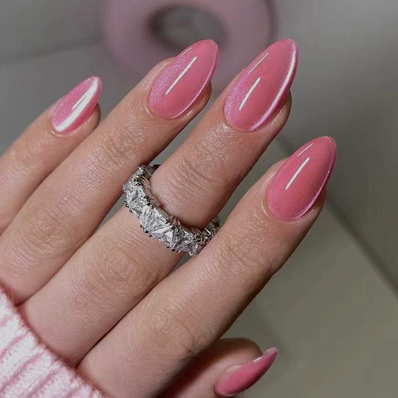 High-End Cat Eye Wearable Nail Stickers & Removable Fake Nail Patches - Ins Style