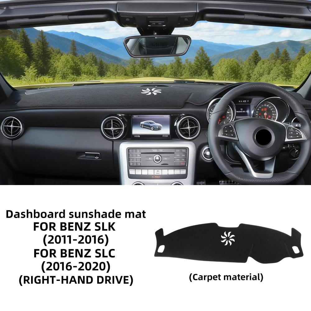 Car Dashboard Cover Pad For Mercedes Benz SLK SLC R172 2011-2020 Anti-UV Sunshade Protector Dash Mat Non-slip Pads
