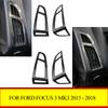Panou Decorativ Grile Aer Mașină Autocolante Ornamentale pentru Ford Focus 3 MK3 2015 - 2018 LHD Accesorii Interioare